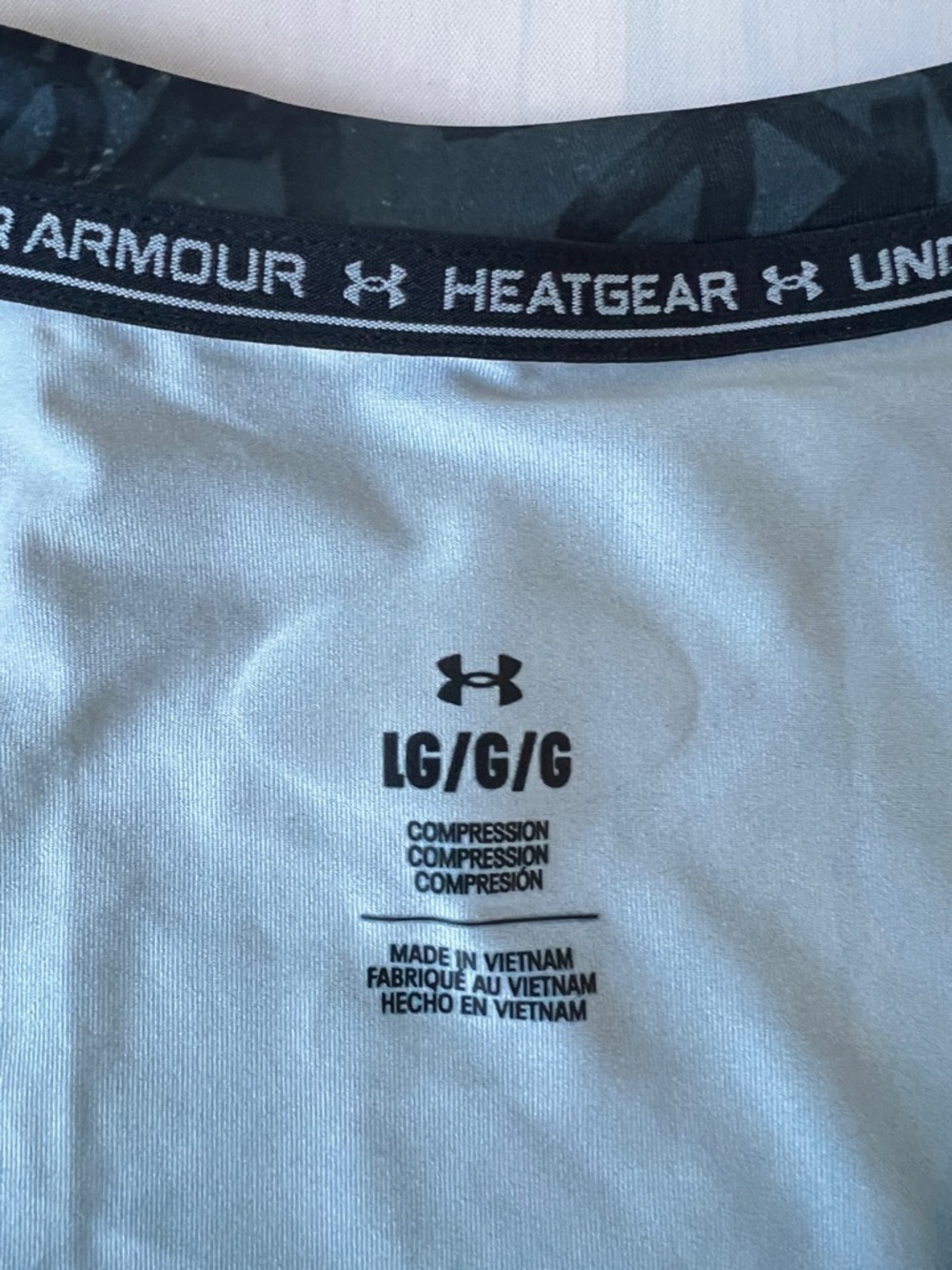 Under Armour Compression Tank top HeatGear Message men's size L - Picture 5 of 10
